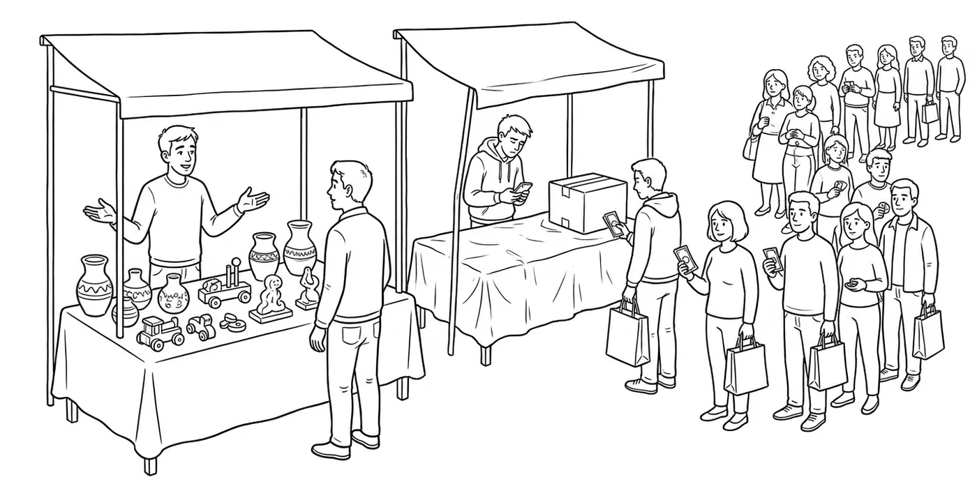 Votre stand, et celui d'à côté